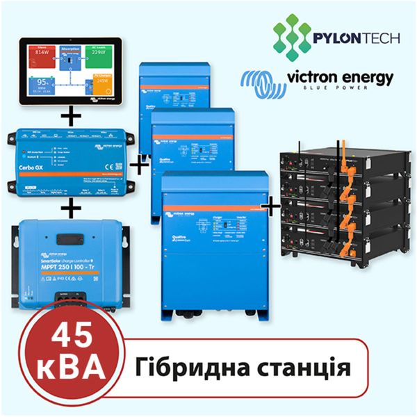 Акумуляторна станція на 45 кВА (Victron Energy, трифазна) 16917 фото