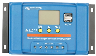 Victron Energy BlueSolar PWM-LCD&USB 12/24V-20A 17302 фото