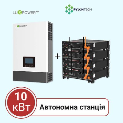 Автономна станція 10 кВт на LuxPower + Pylontech 16416 фото