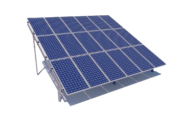Трирядна, триопорна система кріплень з вертикальним розташуванням сонячних модулів 7-9 фото