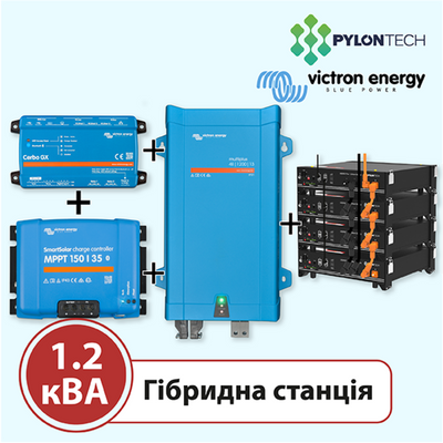 Акумуляторна станція на 1,2 кВА (Victron Energy, однофазна) 12552 фото